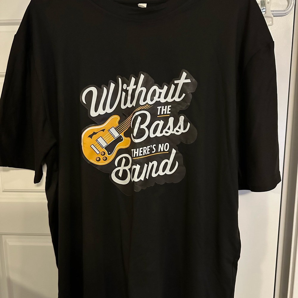 Bass player musician graphic t shirt